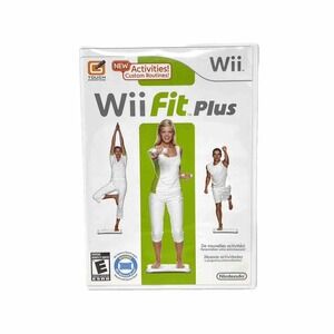 Wii Fit Plus Nintendo Exercise Video Game No Balance Board Vintage Fitness